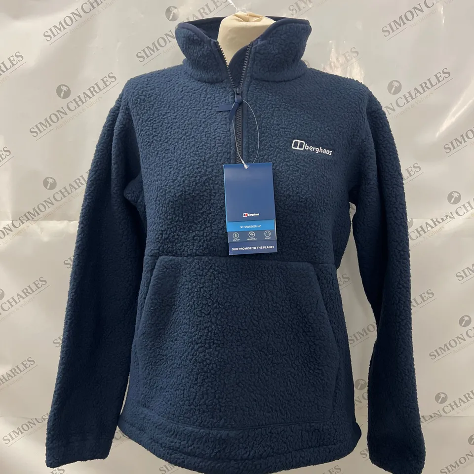 BERGHAUS 1/2 ZIP HAWKSKER PULLOVER IN NAVY SIZE 8