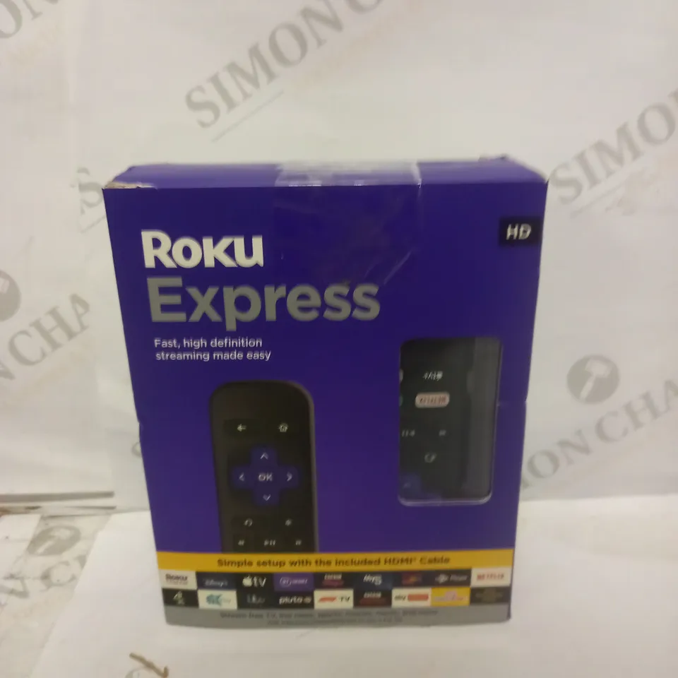 ROKU EXPRESS 4K HD HDR STREAMING MEDIA PLAYER, BLACK