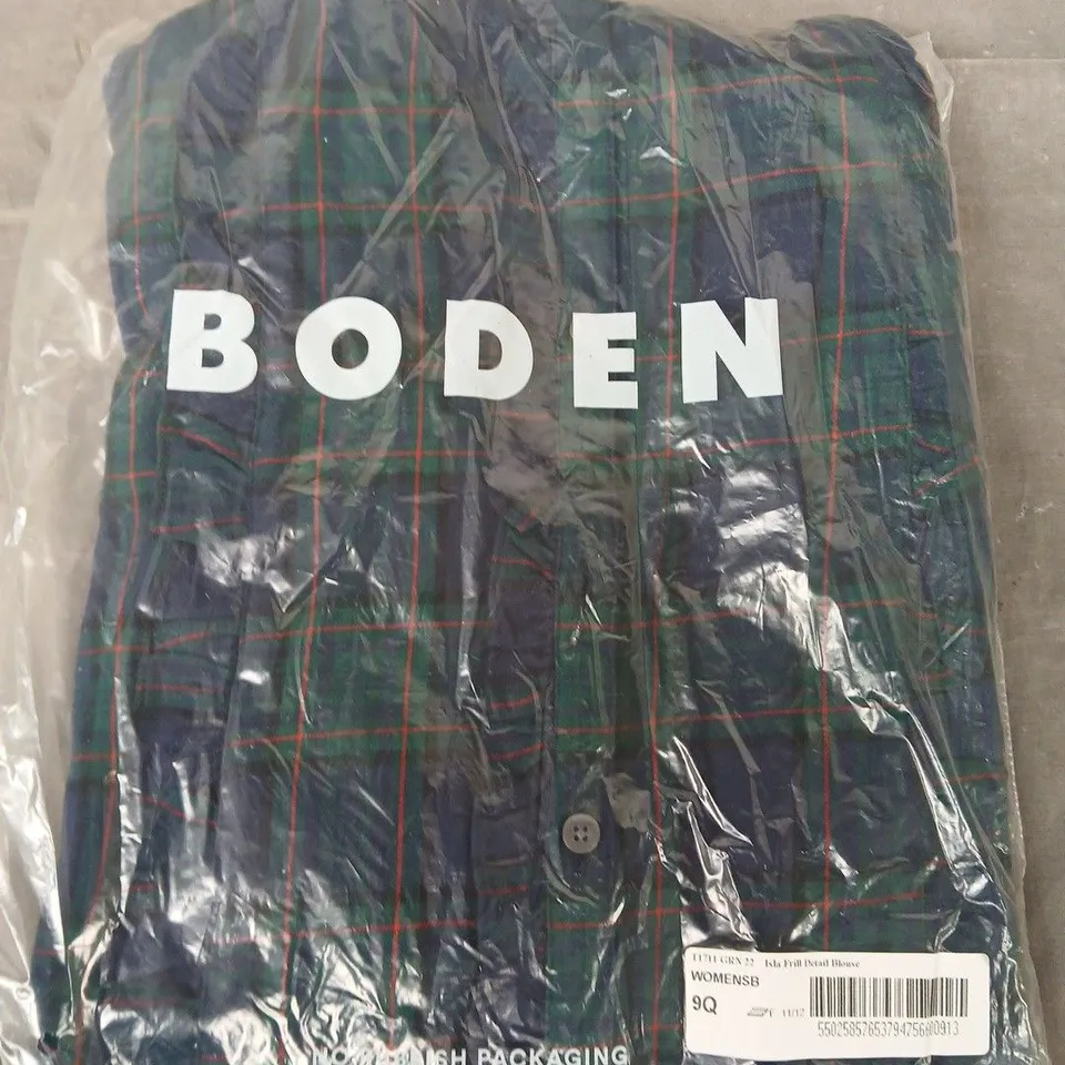 BAGGED BODEN ISLA FRILL DETAIL BLOUSE - UK 22