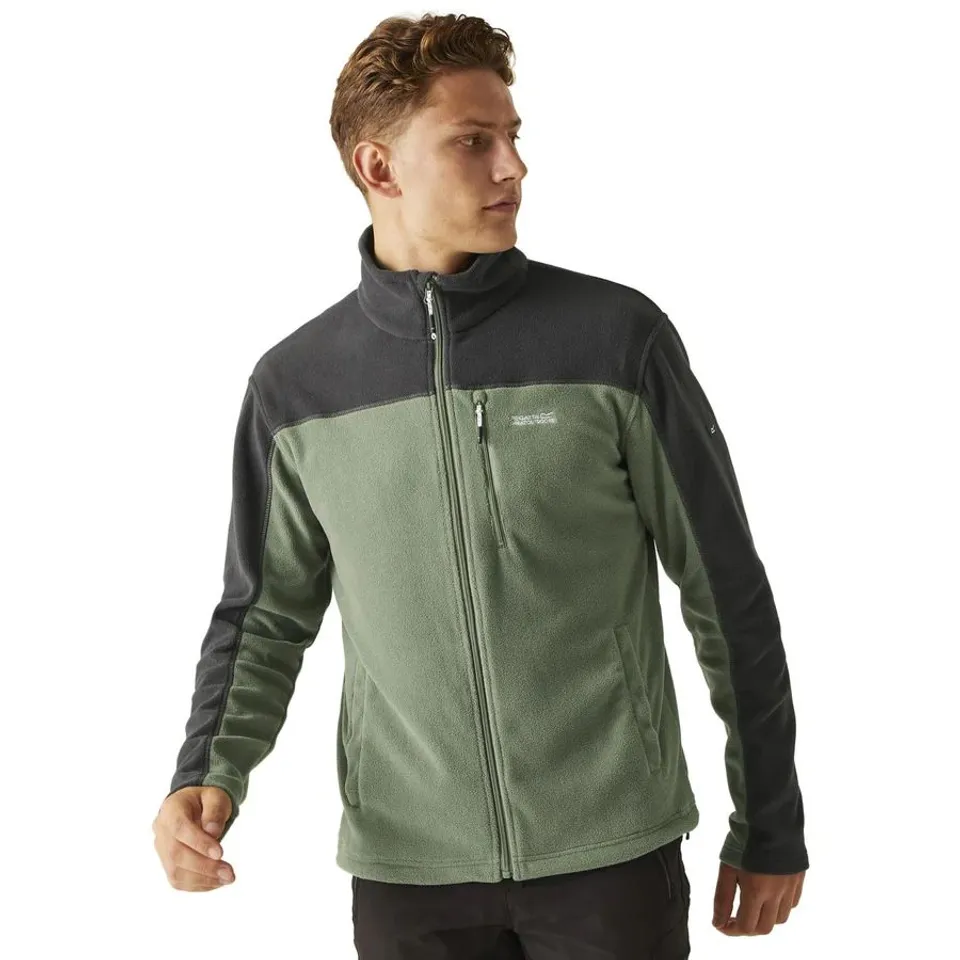 REGATTA MENS FELLARD LIGHTWEIGHT FULL ZIP FLEECE AGAVE GREEN SIZE S