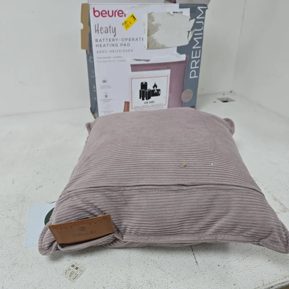 BEURER HEATY BATTERY-OPERATED HEATING PAD – BOXED