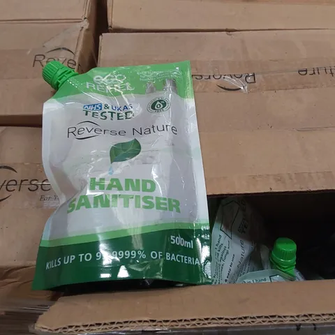 PALLET OF APPROXIMATELY 60 BOXES OF 10X 500ML REVERSE NATURE HAND SANITISERS