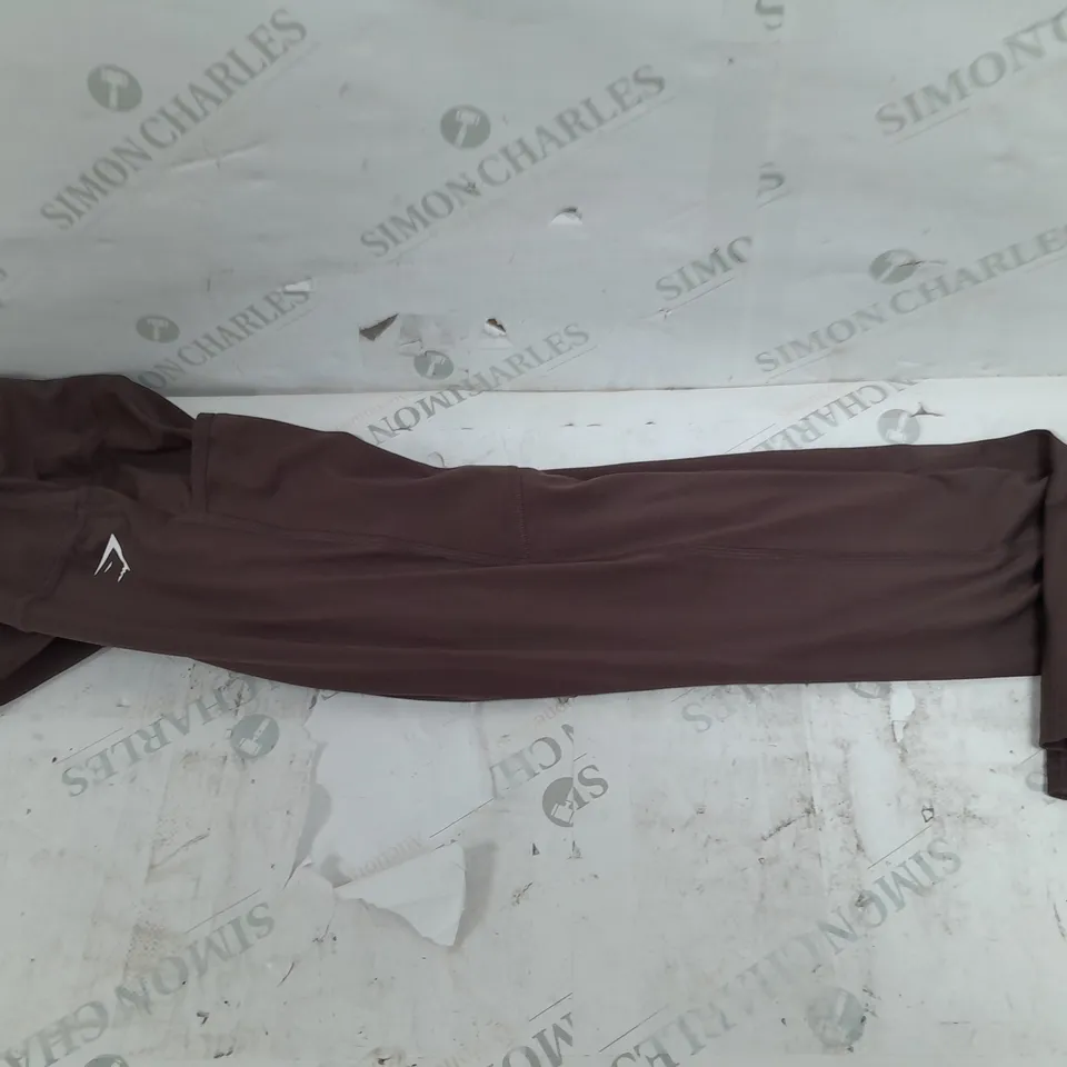 GYMSHARK SMALL MAROON LEGGINGS 