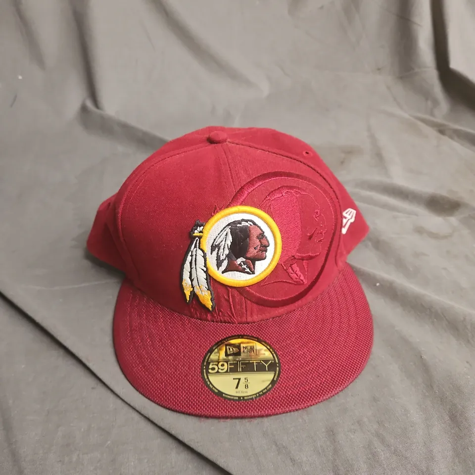 WASHINGTON REDSKINS NEW ERA 59FIFTY CAP – BURGUNDY WITH WASHINGTON REDSKINS LOGO (US 7 5/8)