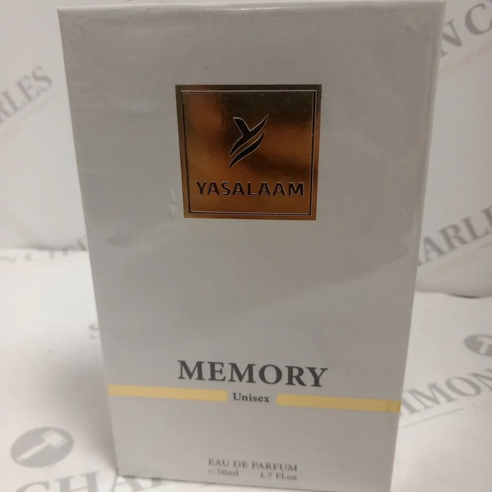BOXED AND SEALED YASALAAM MEMORY UNISEX EAU DE PARFUM 50ML
