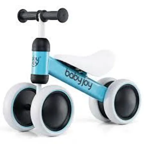 BOXED NO PEDAL BABY 4 WHEELS BALANCE BIKE WITH NON-SLIP HANDLERBAR