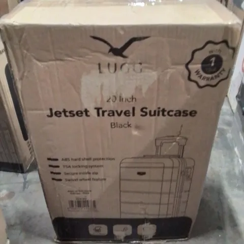BOXED LUGG 20INCH JETSET TRAVEL SUITCASE BLACK