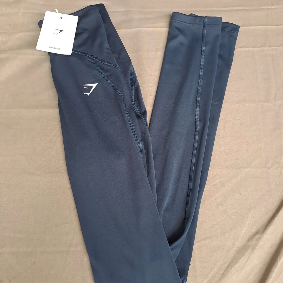 GYMSHARK EVERYDAY SCOOP LEGGINGS IN NAVY SIZE XXS