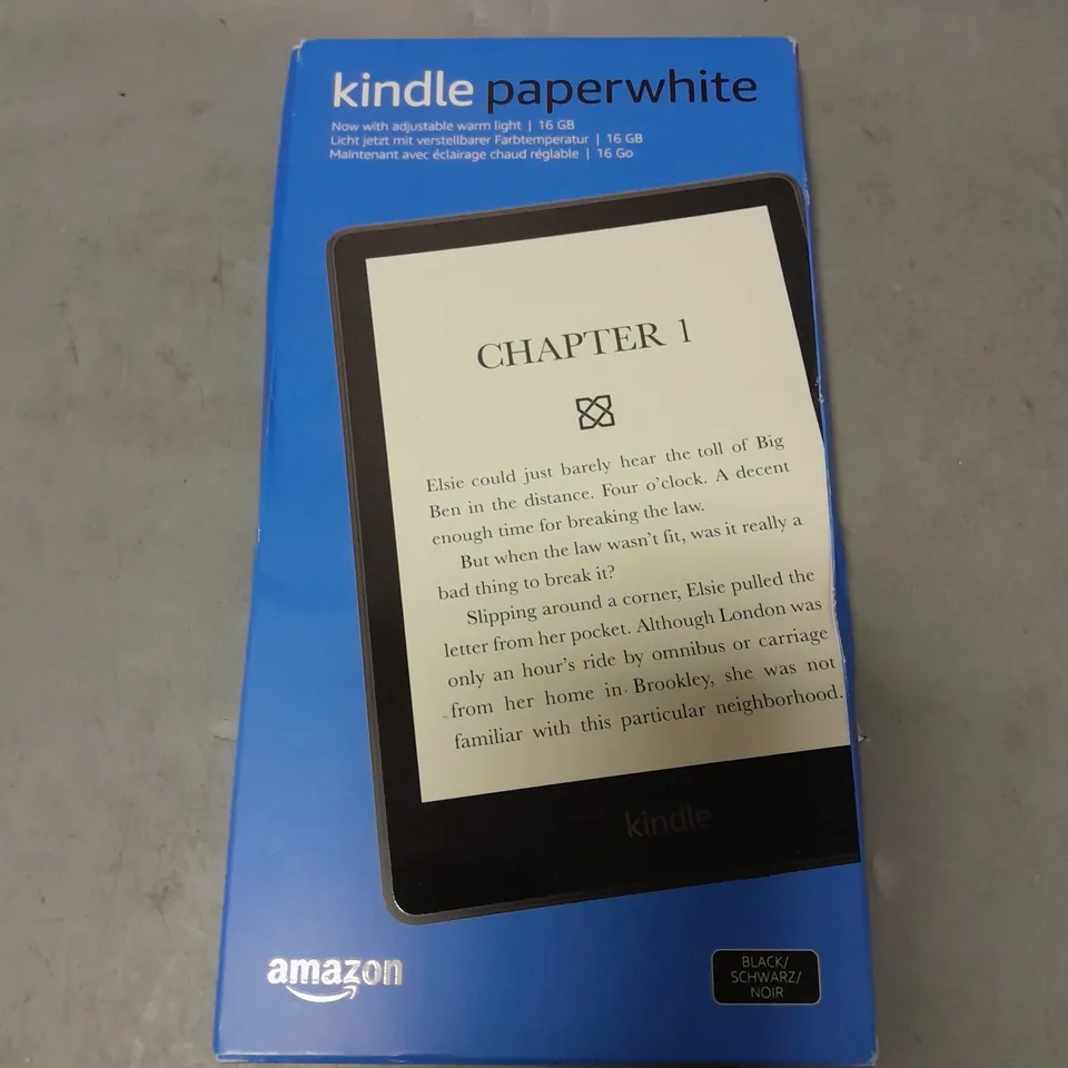 SEALED AMAZON KINDLE PAPER WHITE TABLET IN BLACK