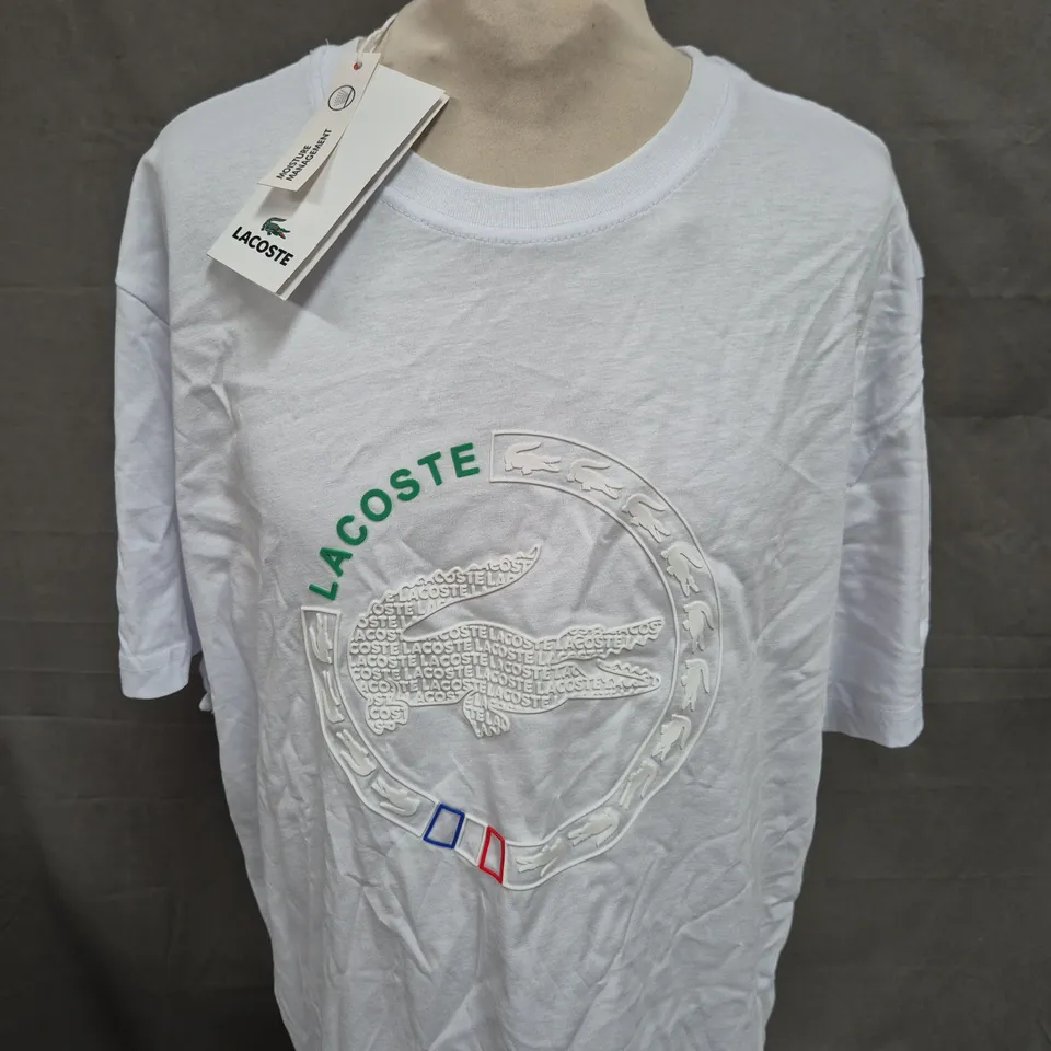 LACOSTE LOGO GRAPHIC TEE - SIZE 2XL