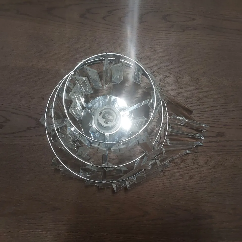 1-LIGHT 30CM CRYSTAL MOUNT CEILING LIGHT