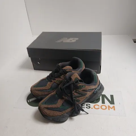 NEW BALANCE U9060UT LIFESTYLE SNEAKERS – UK 3.5 (US 4) – BROWN/GREEN
