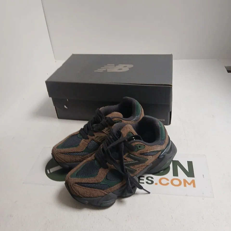 NEW BALANCE U9060UT LIFESTYLE SNEAKERS – UK 3.5 (US 4) – BROWN/GREEN