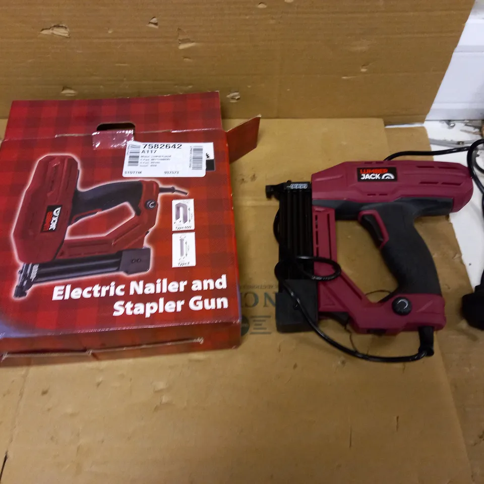 LUMBERJACK NS18G ELECTRIC NAIL GUN STAPLER TACKER