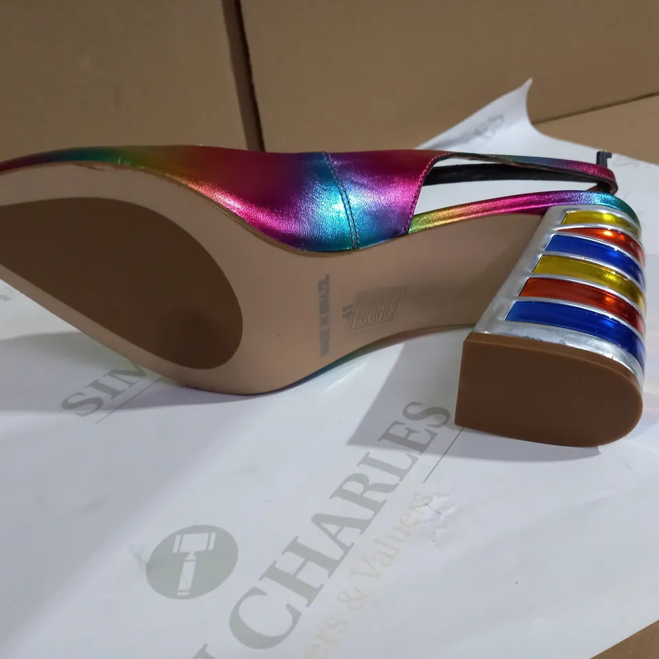 MODA RAINBOW STYLE HEELS SIZE 8