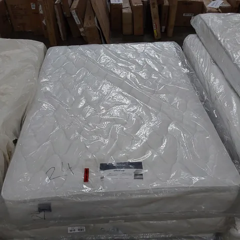 BAGGED SILENTNIGHT 4FT6 DOUBLE SIZED PILLOWTOP MIRACOIL SUPPOURT MATTRESS