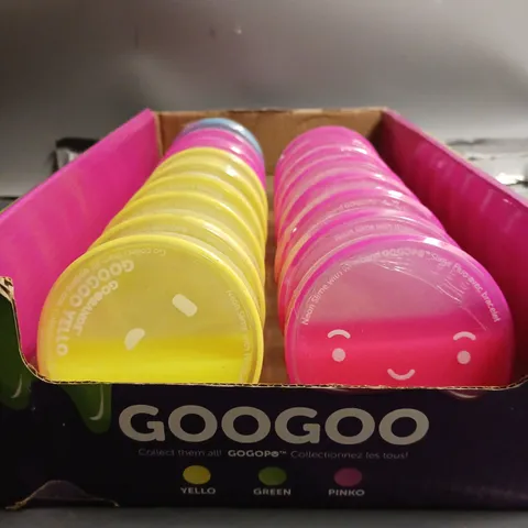 BOX OF APPOXIMATELY 17 GOOBANDS SHIMMAGOO PEARLESCENT SLIME IN VARIOUS COLOURS