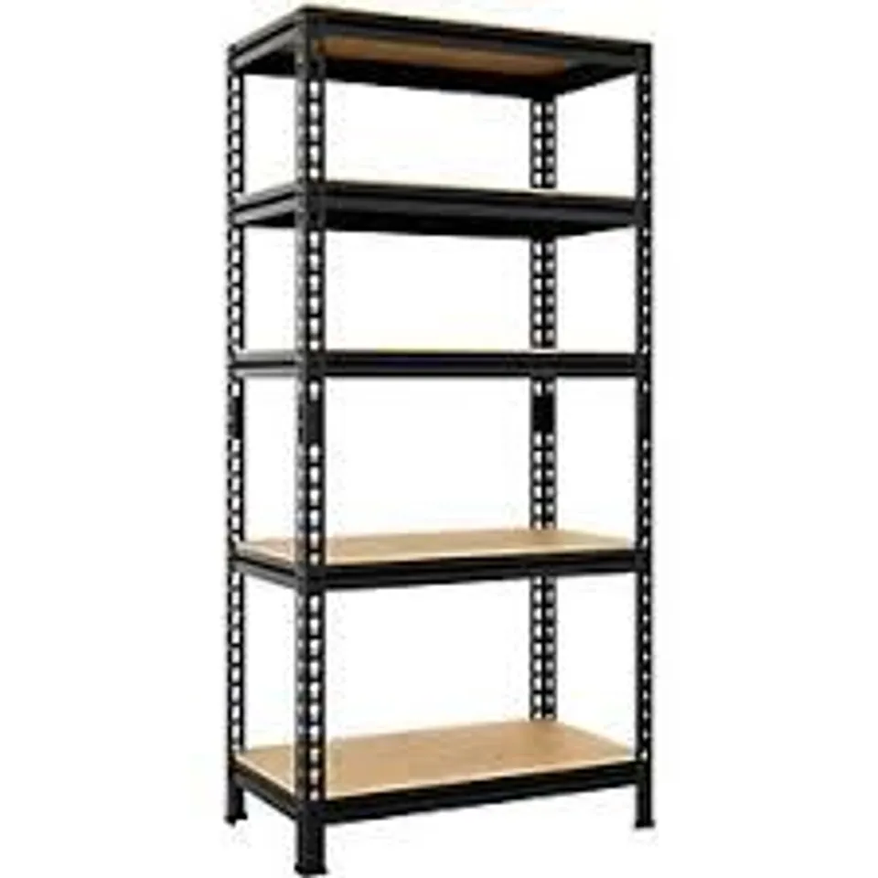 BOXED YAHEETECH HEAVY DUTY STORAGE SHELF - BLACK