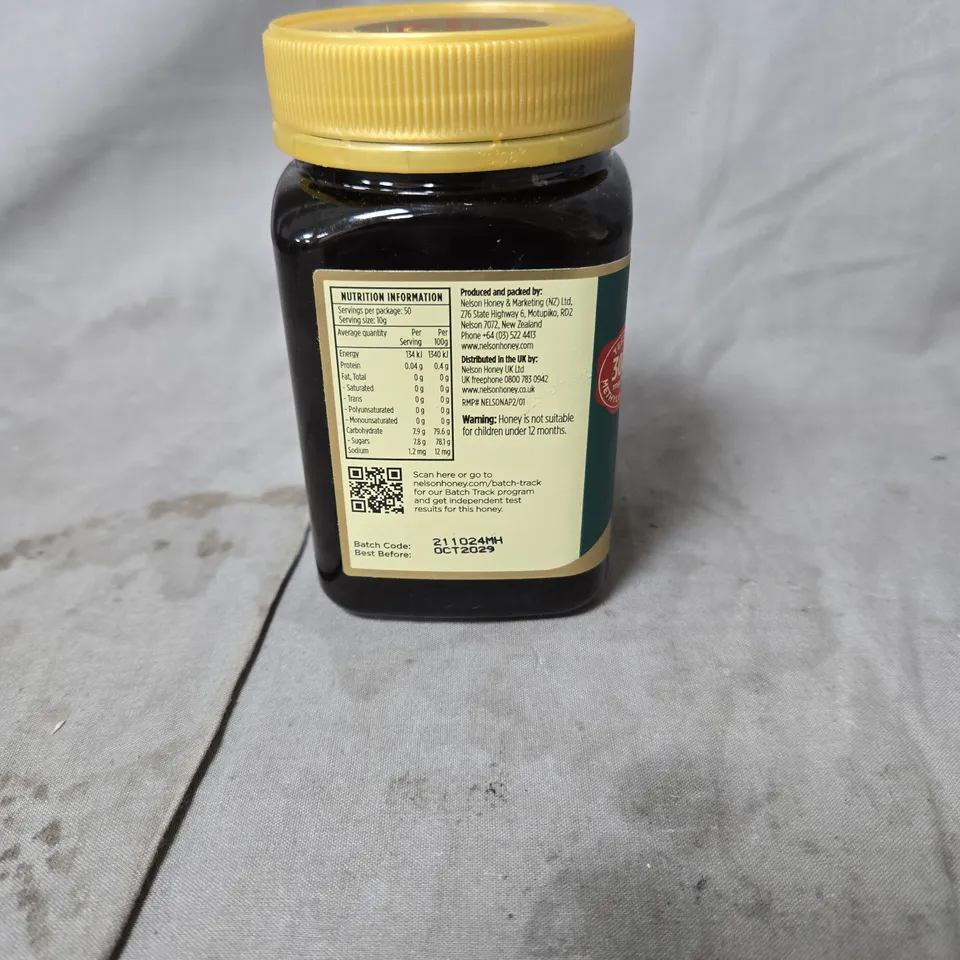 NELSON HONEY MANUKA HONEY – 500G JAR (NEW ZEALAND) 300+