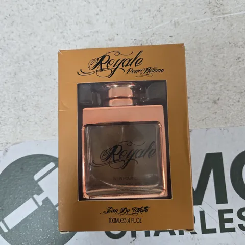 ROYALE POUR HOMME EAU DE TOILETTE 100 ML – ROSE-GOLD BOTTLE IN BOX