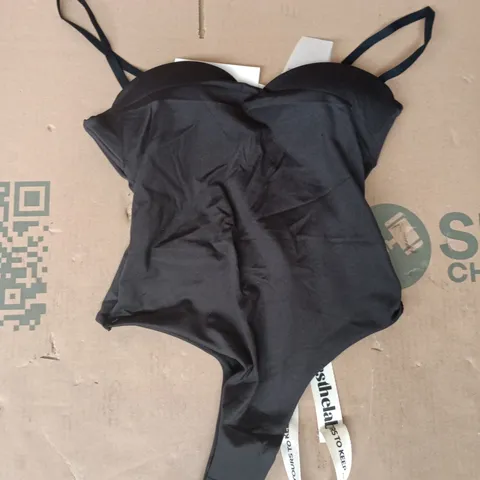 MARS THE LABEL WOMEN'S BODYSUIT IN BLACK SIZE UK 8