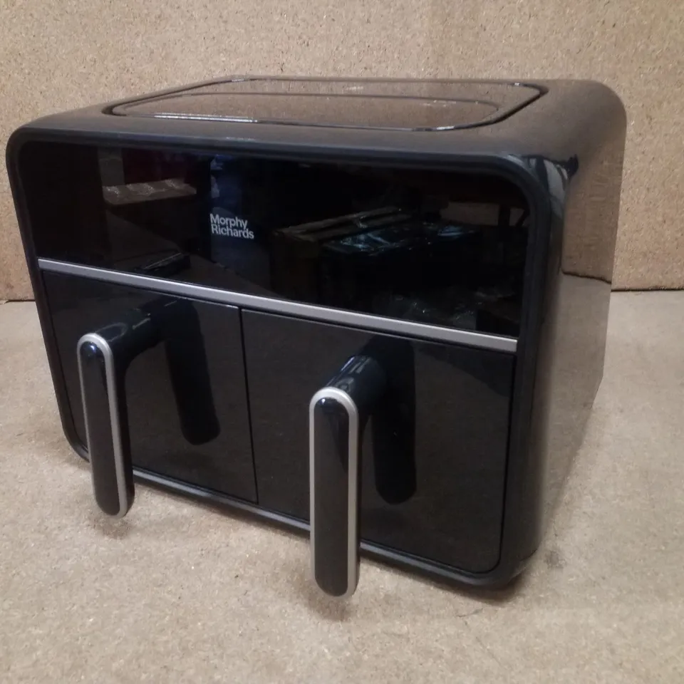 BOXED MORPHY RICHARDS DIGITAL DUAL BASKET 7.2 LITRE AIR FRYER