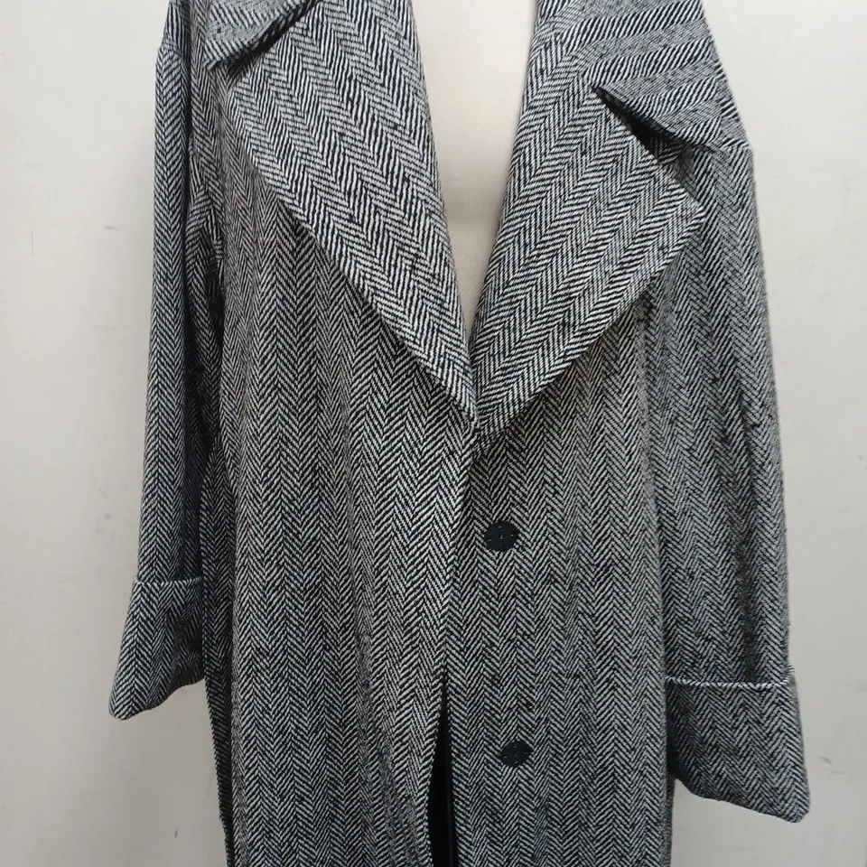 RIVER ISLAND LONDON LONG BLAZER COAT -UK SIZE 16