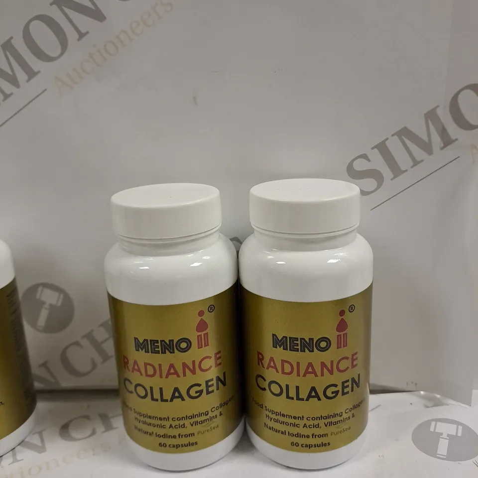 SET OF 2 MENO RADIANCE COLLAGEN W/ HYALURONIC ACID COMPLEX CAPSULES