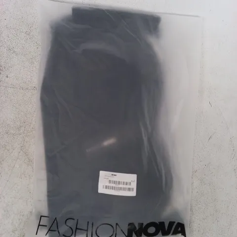 BAGGED FASHION NOVA URIELLE BOW MINI DRESS IN BLACK SIZE LARGE
