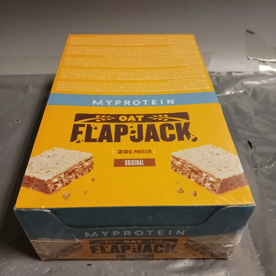 BOXED AND SEALED MY PROTEIN OAT FLAPJACKS (12x80g)