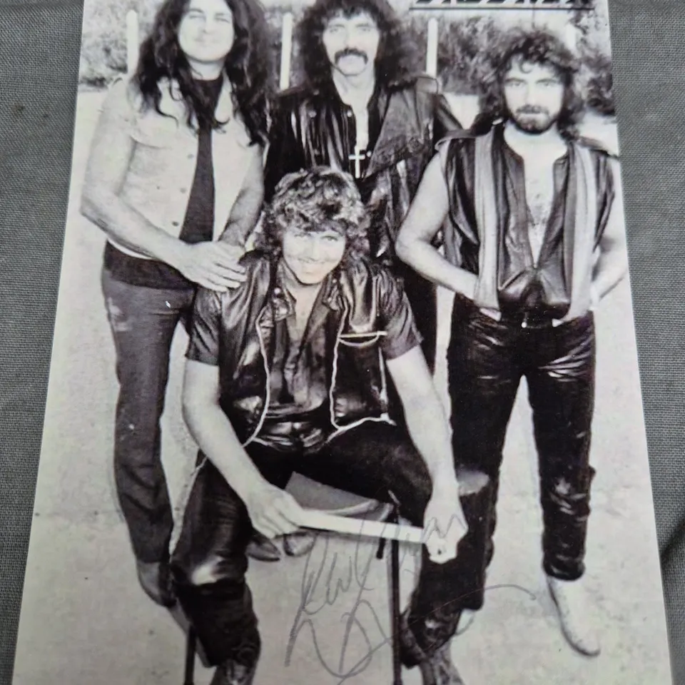 LOT OF 3 SIGNED BLACK SABBATH PHOTOGRAPHS