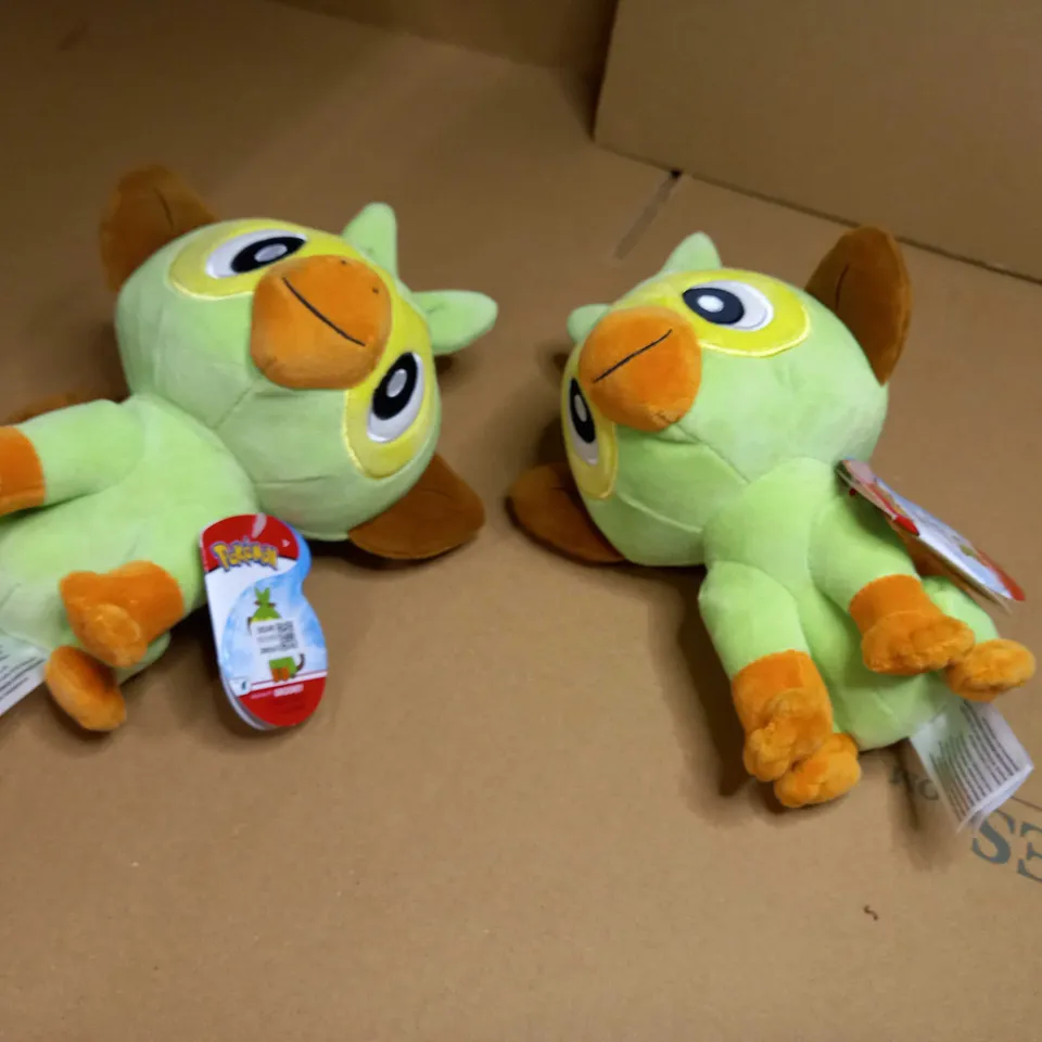 LOT OF APPROX 2 POKEMON PLUSH GROOKEY TOYS