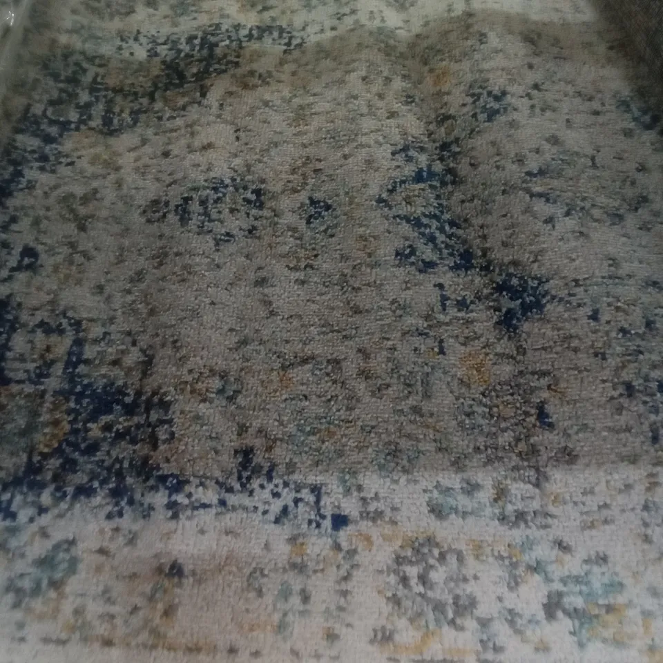 BONIFANT POWER LOOM BLUE/WHITE RUG 2'8"X8'
