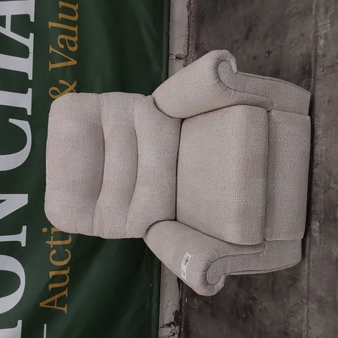 QUALITY BRITISH DESIGNER G PLAN HOLMES SMALL ARMCHAIR FARO MIST FABRIC