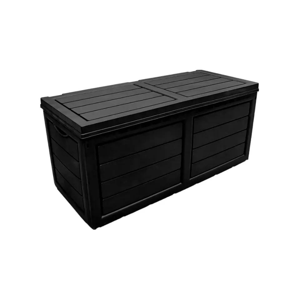 BOXED NEO GARDEN 320L BLACK OUTDOOR STORAGE BOX (1 BOX)