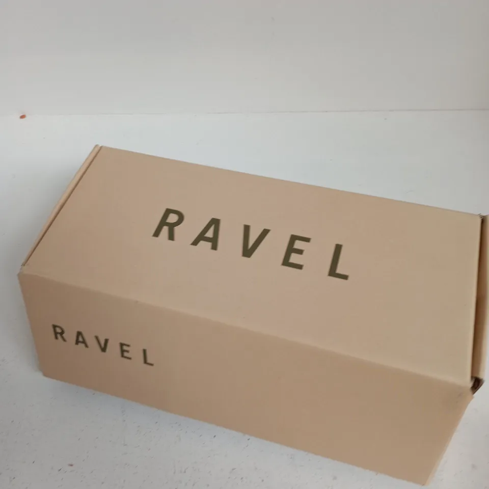 RAVEL WOMEN'S TAN SUEDE ESPADRILLE LOAFERS WITH FRINGE DETAIL – BOXED UK 8