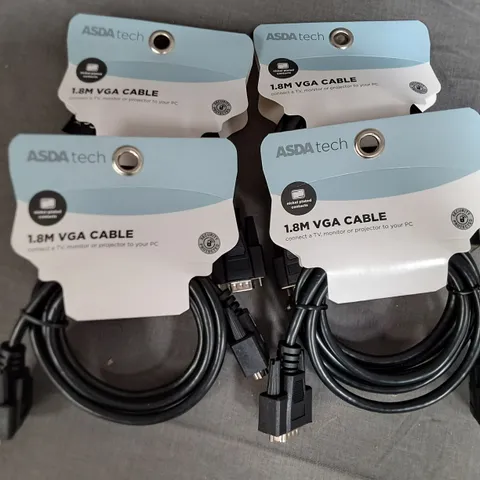 PALLET CONTAINING APPROXIMATELY 150 4-PACK BOXES OF BRAND NEW 1.8M VGA CABLES