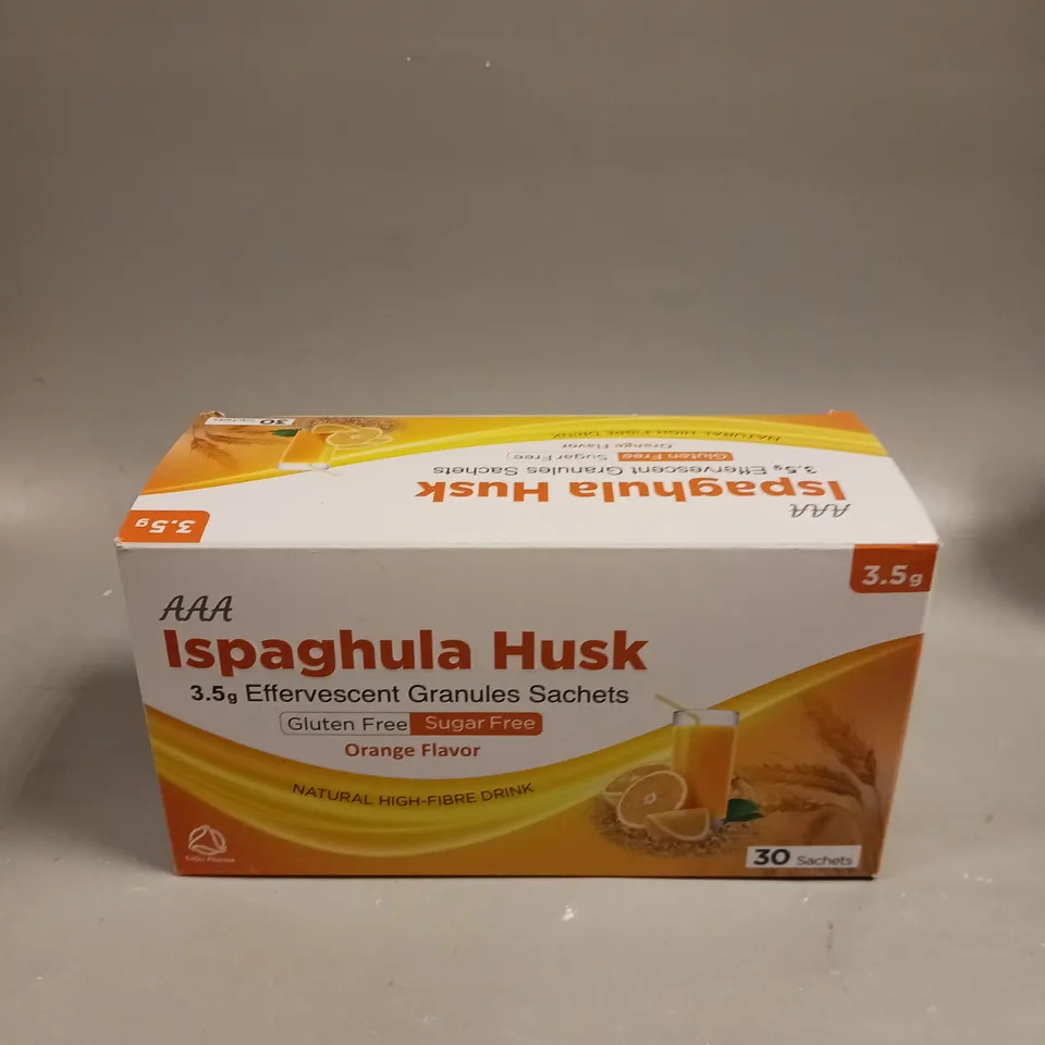 BOXED AAA ISPAGHULA HUSK EFFERVESCENT GRANULES SACHETS - ORANGE 