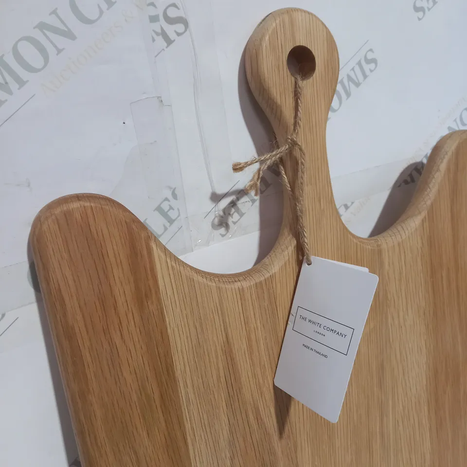 BOXED THE WHITE COMPANY LARGE OAK WOODEN BOARD 