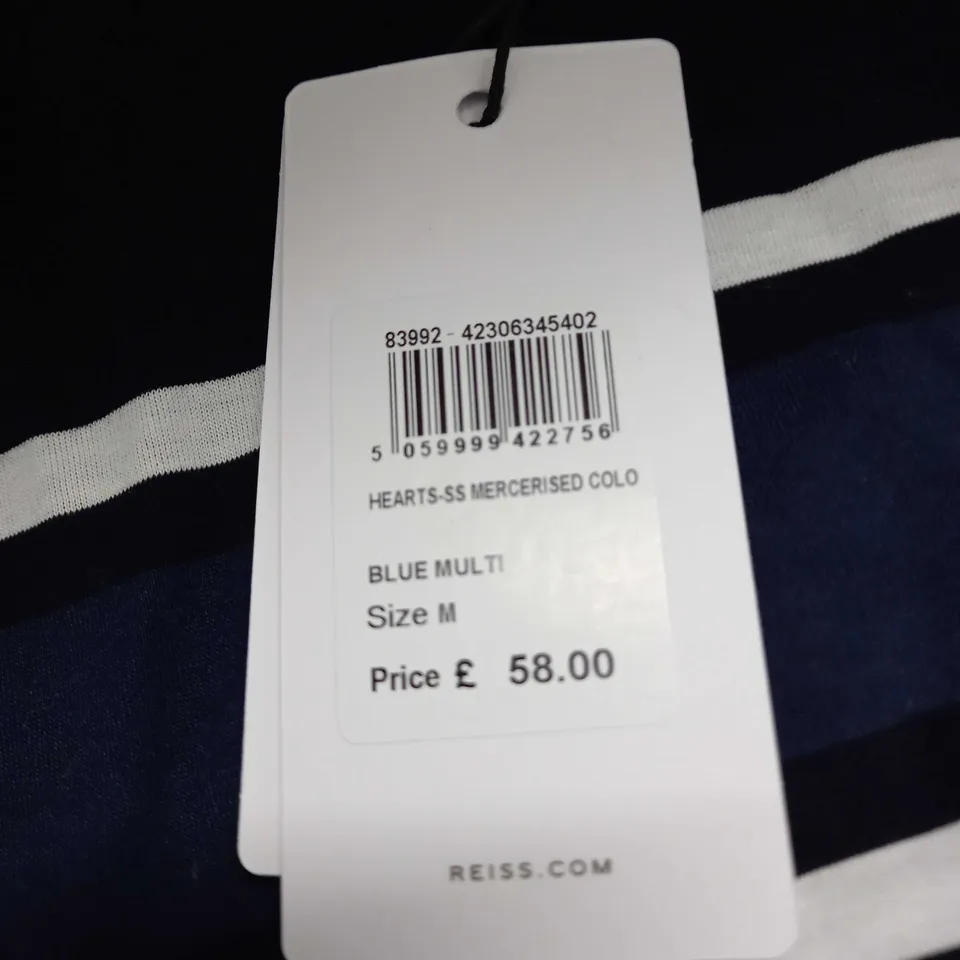 REISS HEARTS STRIPE SHIRT SIZE M