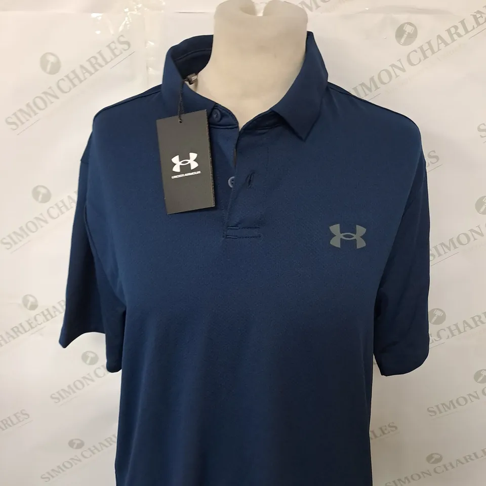 UNDER ARMOUR POLO SHIRT IN NAVY SIZE S