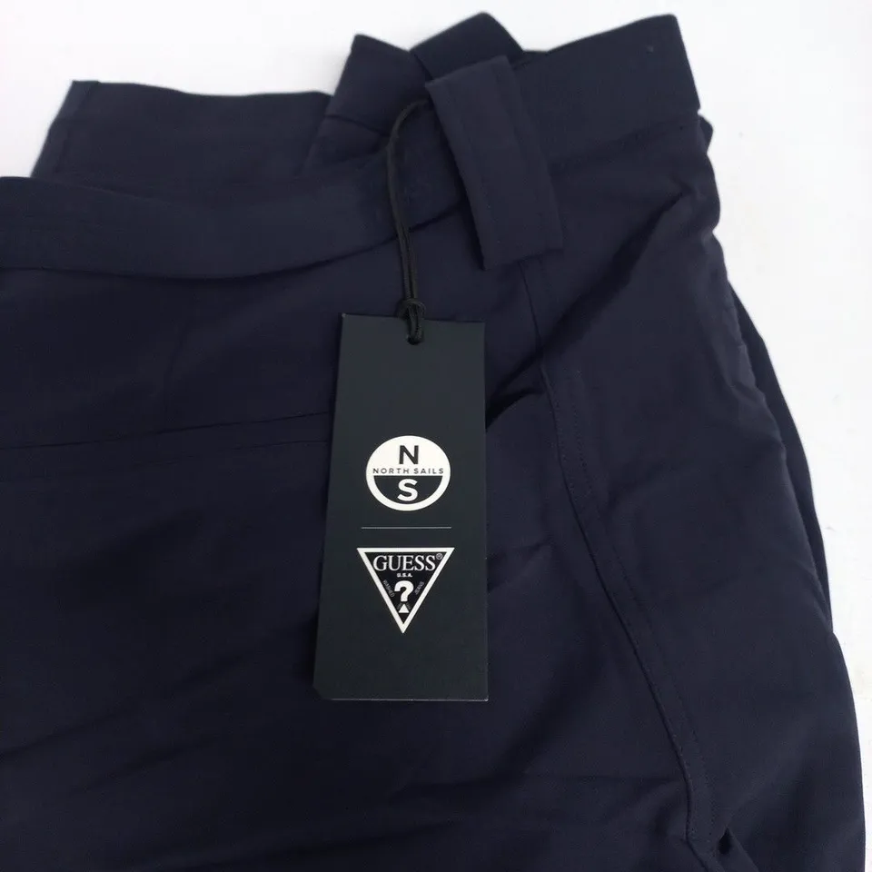 GUESS × NORTH SAILS NAVY TROUSERS WITH BELT – SIZE XXL