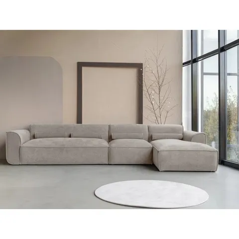 PACKAGED FLEX FELIX MODULAR SYSTEM CORNER SOFA - DARK BEIGE (3 ITEMS)