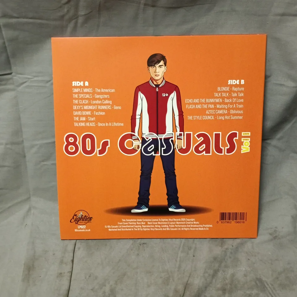 80S CASUALS VOL 1 - EIGHTIES VINYL RECORDS COMPILATION LP (ORANGE VINYL)