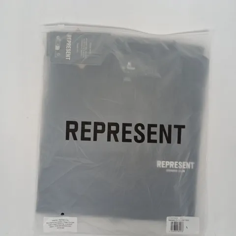 BAGGED REPRESENT OWNERS CLUB T-SHIRT IN BLACK SIZE LARGE