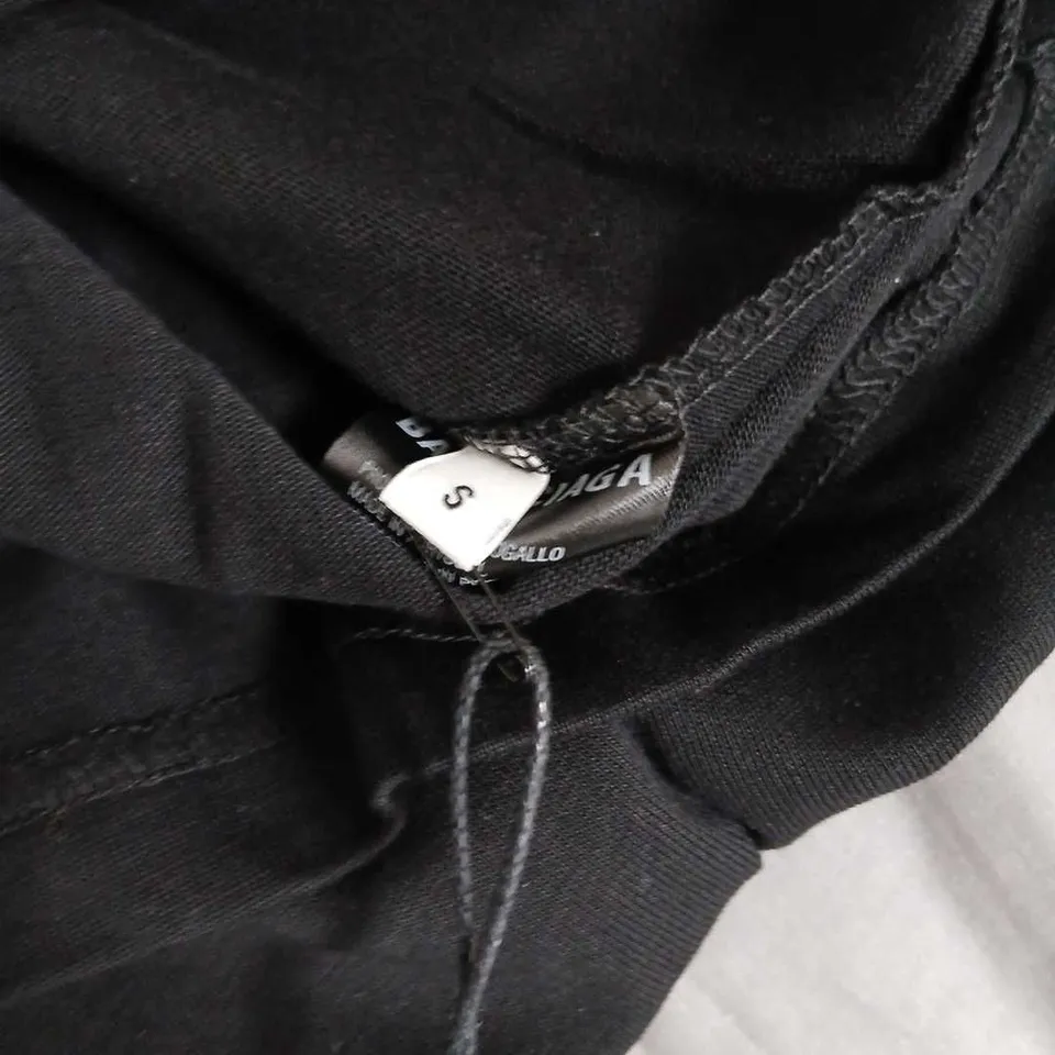 BALENCIAGA LOGO T‑SHIRT – BLACK – SIZE S