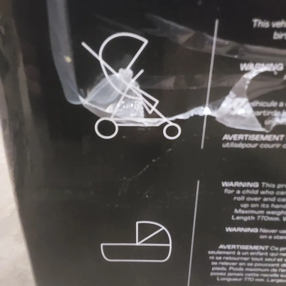 BOXED ICANDY PEACH7 STROLLER & CARRYCOT - BLACK EDITION COMBO