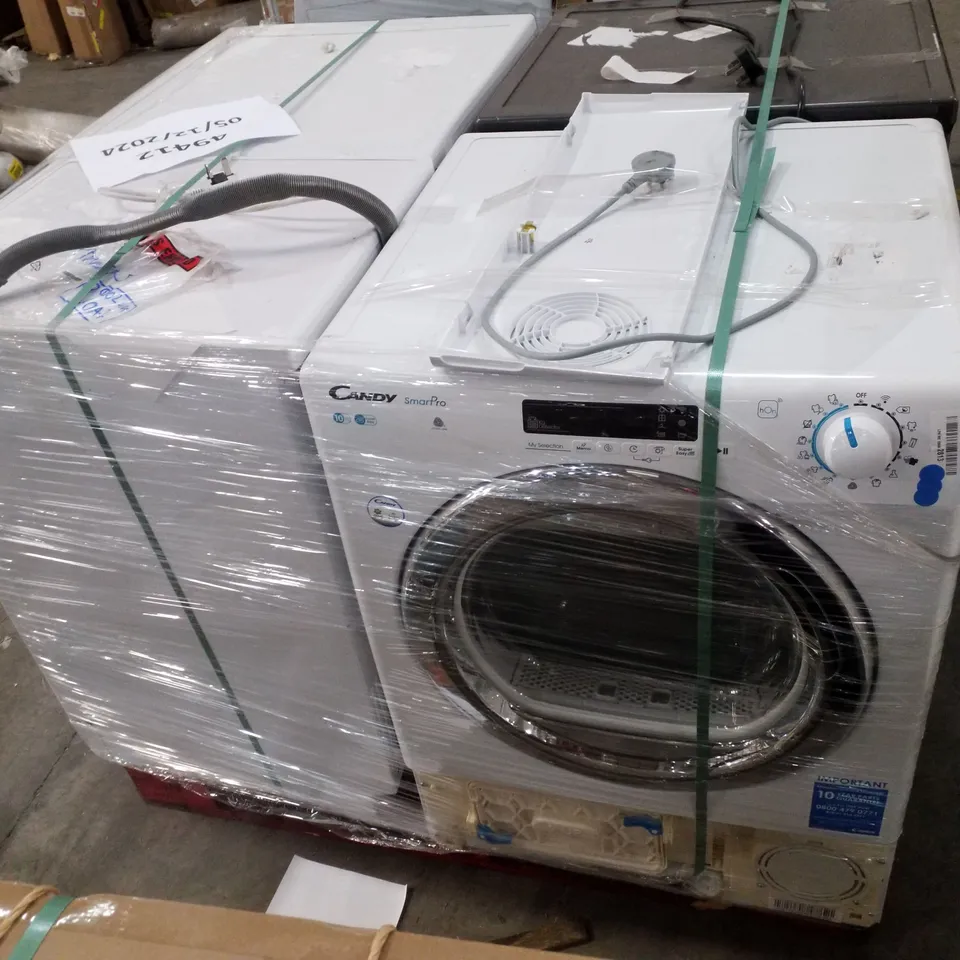 PALLET OF APPROXIMATELY 4 UNPROCESSED RAW RETURN WHITE GOODS TO INCLUDE;