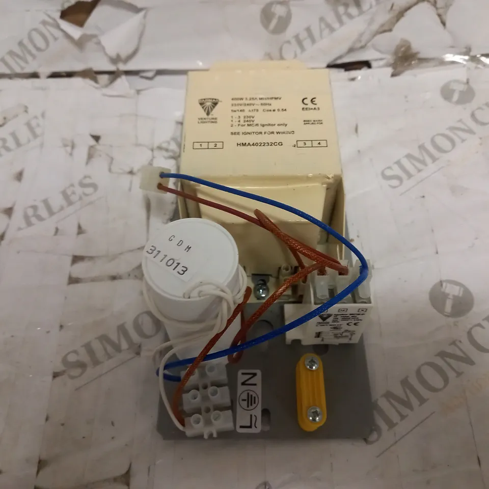 BRAND NEW 400W METAL HALIDE CONTROL GEAR TRAY