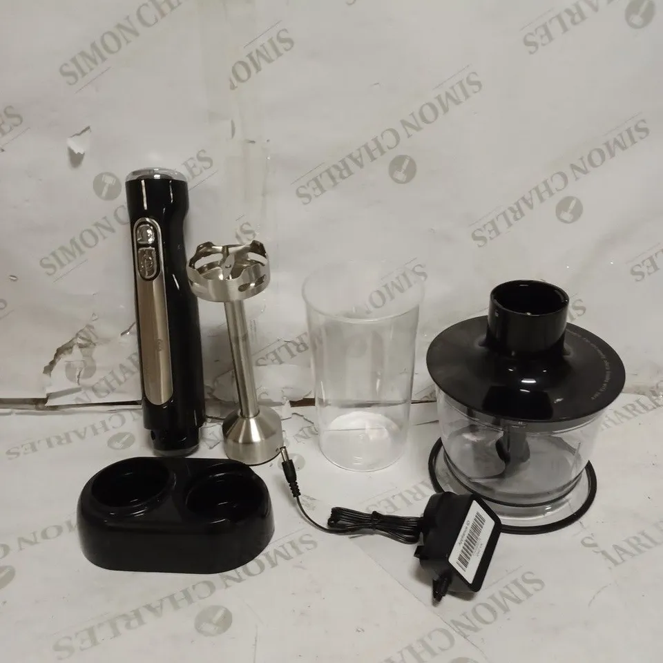 OUTLET COOK'S ESSENTIALS CORDLESS STICK BLENDER WITH ACCESSORIES